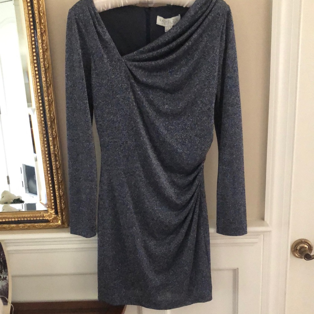 Rachel Zoe Grey metallic mini